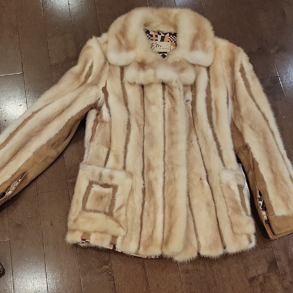 Etco Mink And Suede Coat